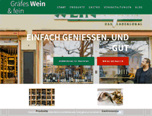 Tablet Screenshot of graefes-weinundfein.de